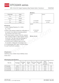 DTC024XMT2L Datasheet Cover