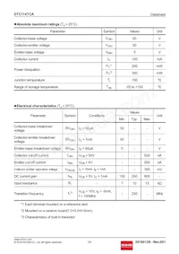 DTC114TCAT116 Datasheet Page 2