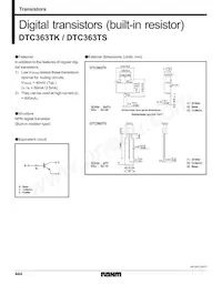 DTC363TKT146 데이터 시트 표지