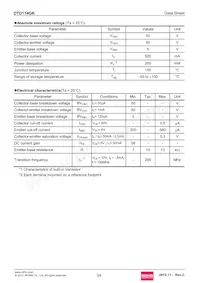 DTD114GKT146 Datasheet Page 2