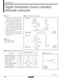 DTD123TSTP Datasheet Cover