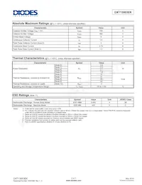 DXT13003EK-13 Datasheet Page 2