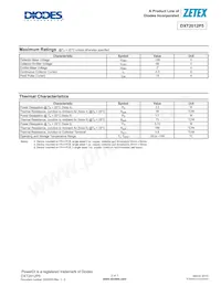 DXT2012P5-13 Datasheet Page 2