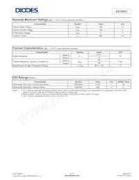 DXT5551-13 Datasheet Page 2