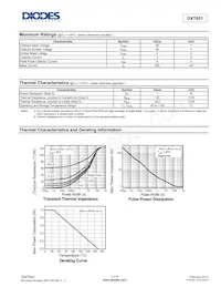 DXT651-13 Datasheet Page 2