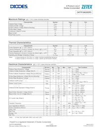 DXTP19020DP5-13 Datasheet Pagina 2