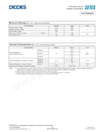 DXTP560BP5-13 Datasheet Page 2
