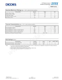 FMMT634QTA Datasheet Page 2