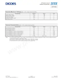 FZT7053TA Datasheet Page 2