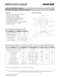 MAPR-000912-500S00 Datasheet Cover