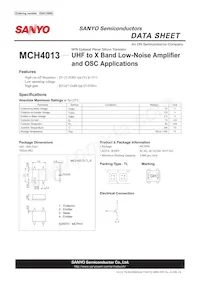 MCH4013-TL-E Datasheet Cover