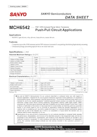 MCH6542-TL-E Datasheet Copertura