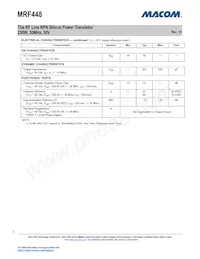 MRF448 Datasheet Page 2