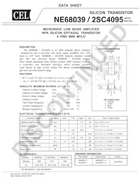 NE68039-T1-R46-A Datasheet Cover