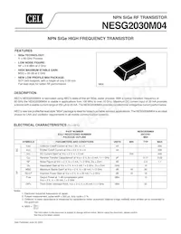 NESG2030M04-T2-A Datasheet Cover