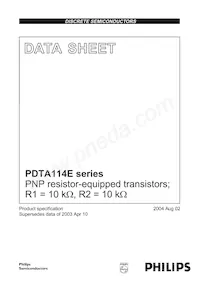 PDTA114ES Datenblatt Cover