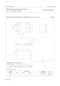 PDTA143ZK Datasheet Pagina 12