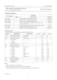 PDTC143ZS數據表 頁面 4