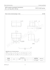 PDTC143ZS 데이터 시트 페이지 12