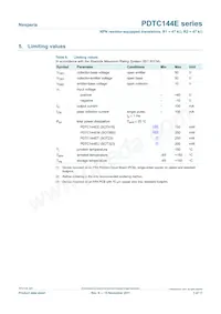 PDTC144ET/DG/B2 Datasheet Page 3