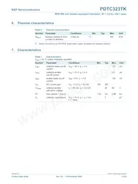 PDTC323TK 데이터 시트 페이지 3