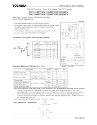 RN1101MFV Datasheet Copertura