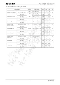 RN1109CT(TPL3) Datasheet Pagina 2