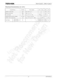 RN1112ACT(TPL3) Datasheet Page 2