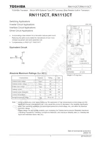 RN1113CT(TPL3) Datasheet Copertura