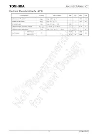 RN1113CT(TPL3) Datasheet Page 2