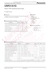 UNR31A1G0L Datasheet Copertura