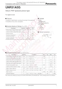 UNR31A5G0L Datenblatt Cover