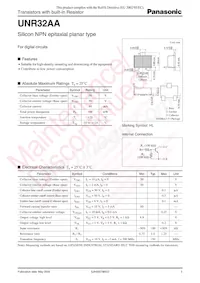 UNR32AA00L Datasheet Cover