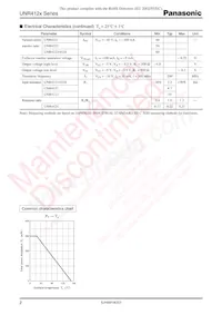 UNR412300A Datasheet Page 2