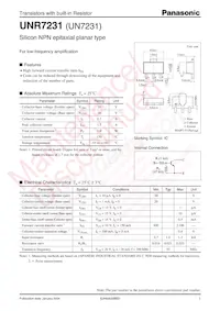 UNR723100L Datasheet Cover