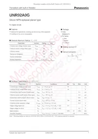 UNR92A0G0L數據表 封面