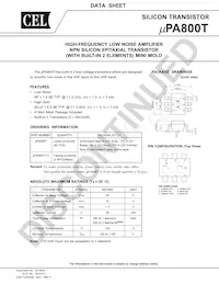 UPA800T-A Datasheet Copertura