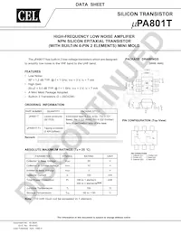UPA801T-T1-A Datasheet Copertura