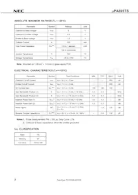UPA895TS-T3-A Datasheet Page 2