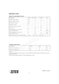ZXTD6717E6TC Datasheet Pagina 2
