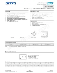 ZXTP26020DMFTA Datasheet Cover