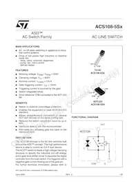 ACS108-5SA-TR Datasheet Cover