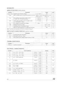 ACS302-5T3-TR Datasheet Pagina 2