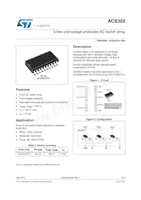 ACS302-6T3-TR Datasheet Cover