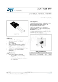 ACST1035-8FP Datenblatt Cover
