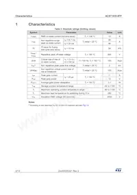 ACST1035-8FP Datasheet Page 2