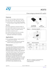 ACST2-8SB Datasheet Copertura