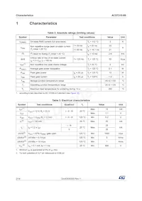 ACST310-8B Datasheet Page 2