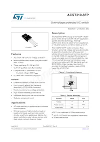 ACST310-8FP Datenblatt Cover