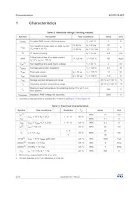 ACST310-8FP Datasheet Page 2